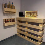 Rustic Wooden Pallet Style Bar | Handcrafted Garden Bar