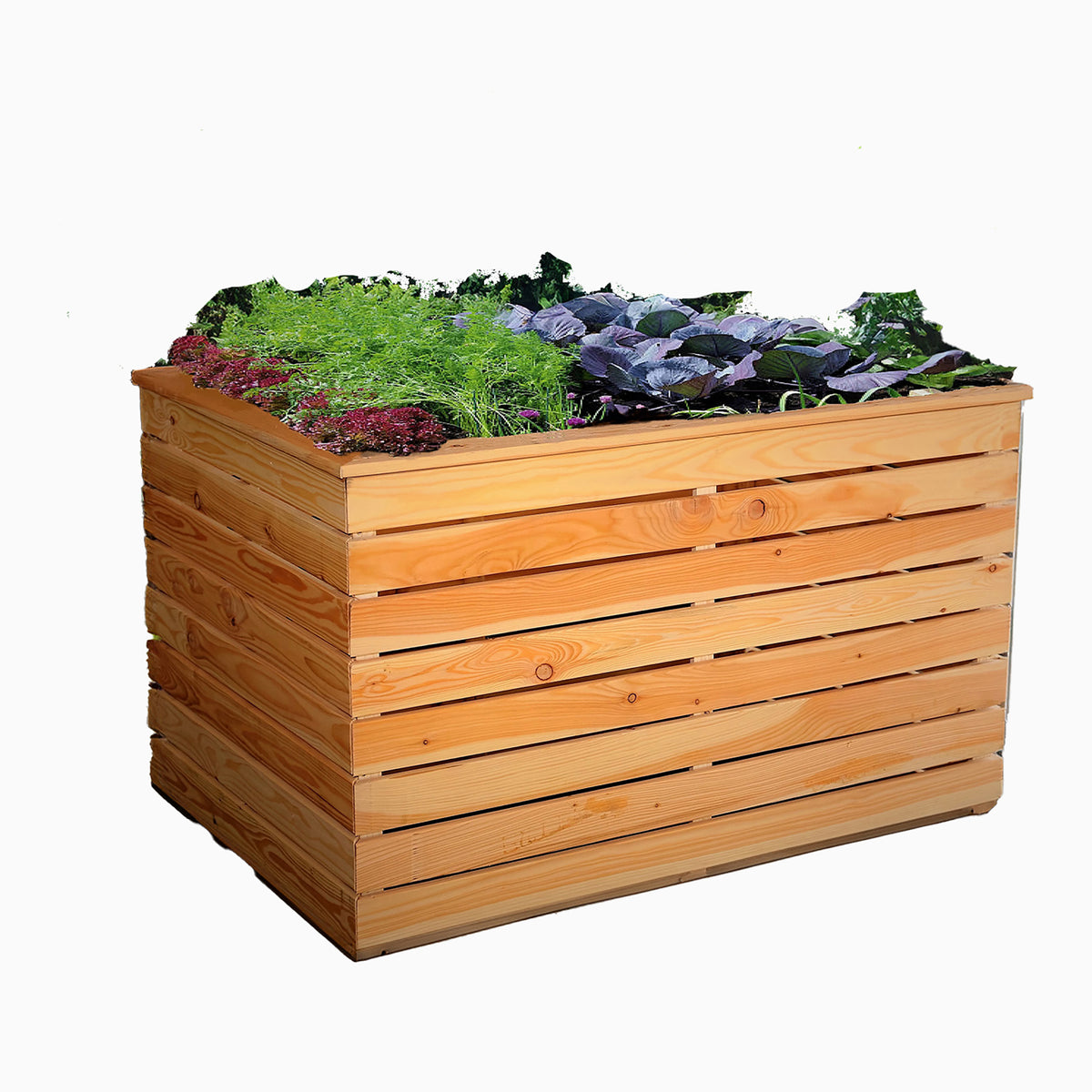 Irena Larch Planter | Shire 3x2.5 Raised Timber Garden Planter