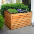 Irena Larch Planter | Shire 3x2.5 Raised Timber Garden Planter