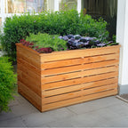 Irena Larch Planter | Shire 3x2.5 Raised Timber Garden Planter