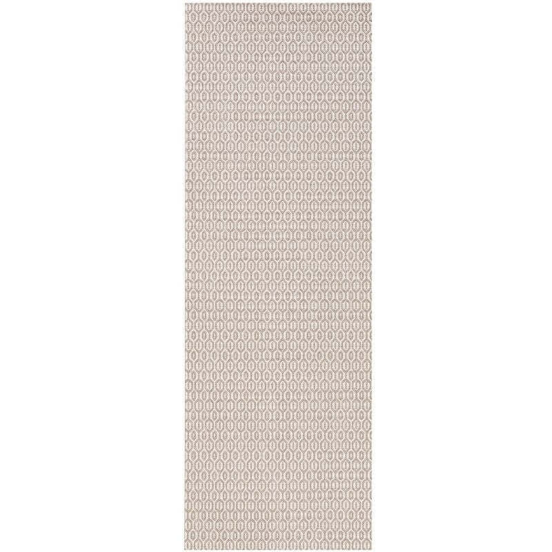 Coin Indoor Outdoor Rug | Cream Geometric | 8mm Deep Pile