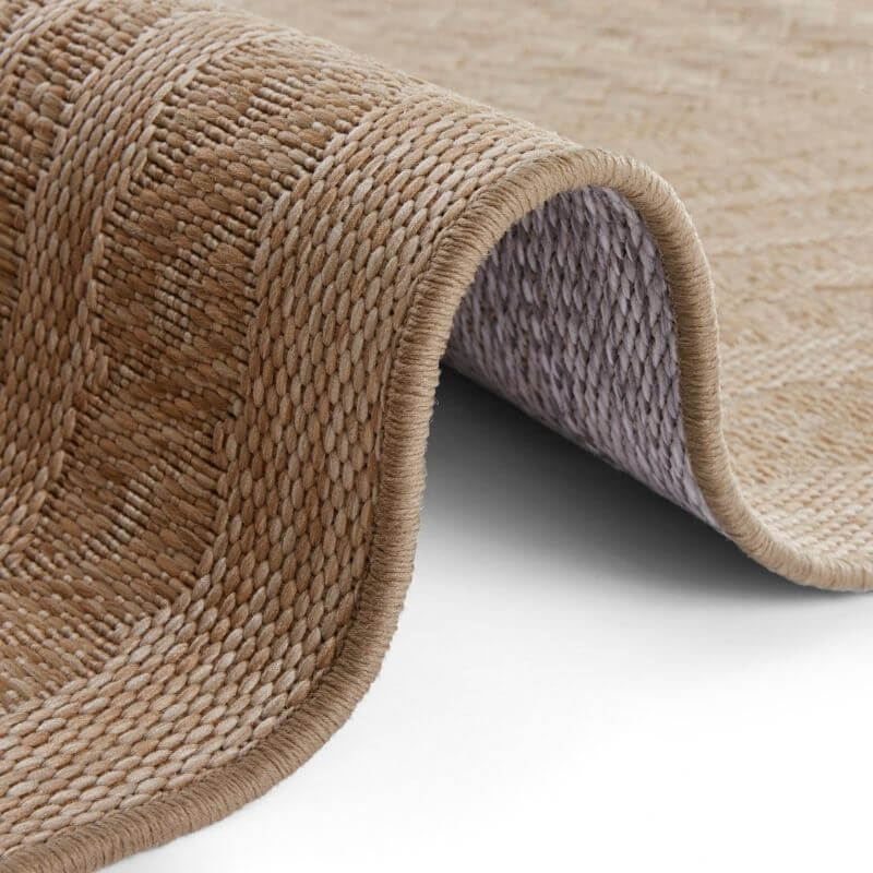 Limonero Indoor Outdoor Rug | Beige Sisal-Look High-Low Texture