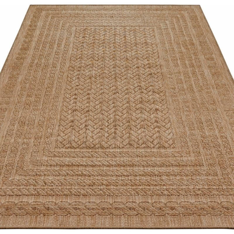 Limonero Indoor Outdoor Rug | Beige Sisal-Look High-Low Texture