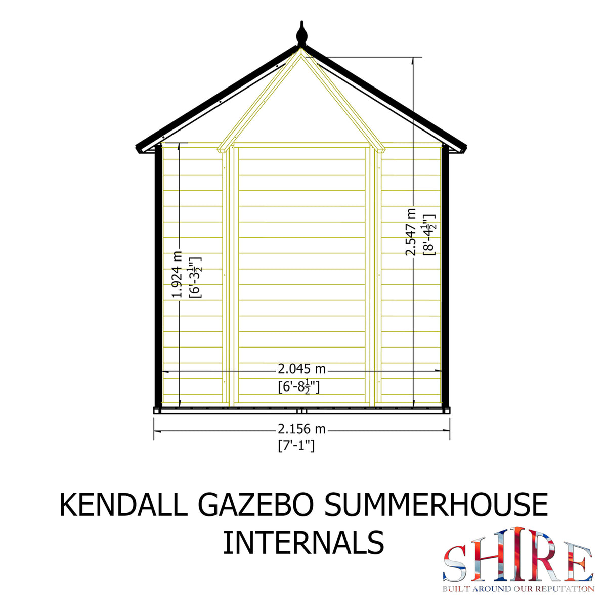Kendall Summerhouse 6x6 – Shire timber summerhouse