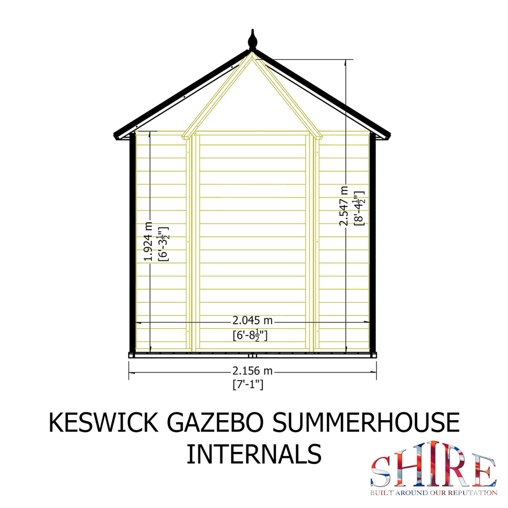 Keswick Summerhouse 6x6 – Shire timber summerhouse