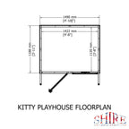 Kitty Playhouse | 5x4 Shiplap Timber Playhouse