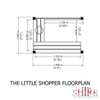 Little Shopper Playhouse | 3x5 Shiplap Timber Playhouse