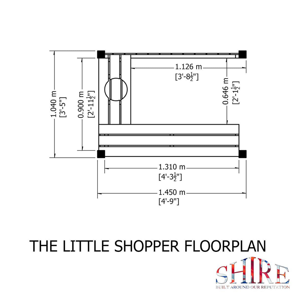 Little Shopper Playhouse | 3x5 Shiplap Timber Playhouse