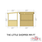 Little Shopper Playhouse | 3x5 Shiplap Timber Playhouse