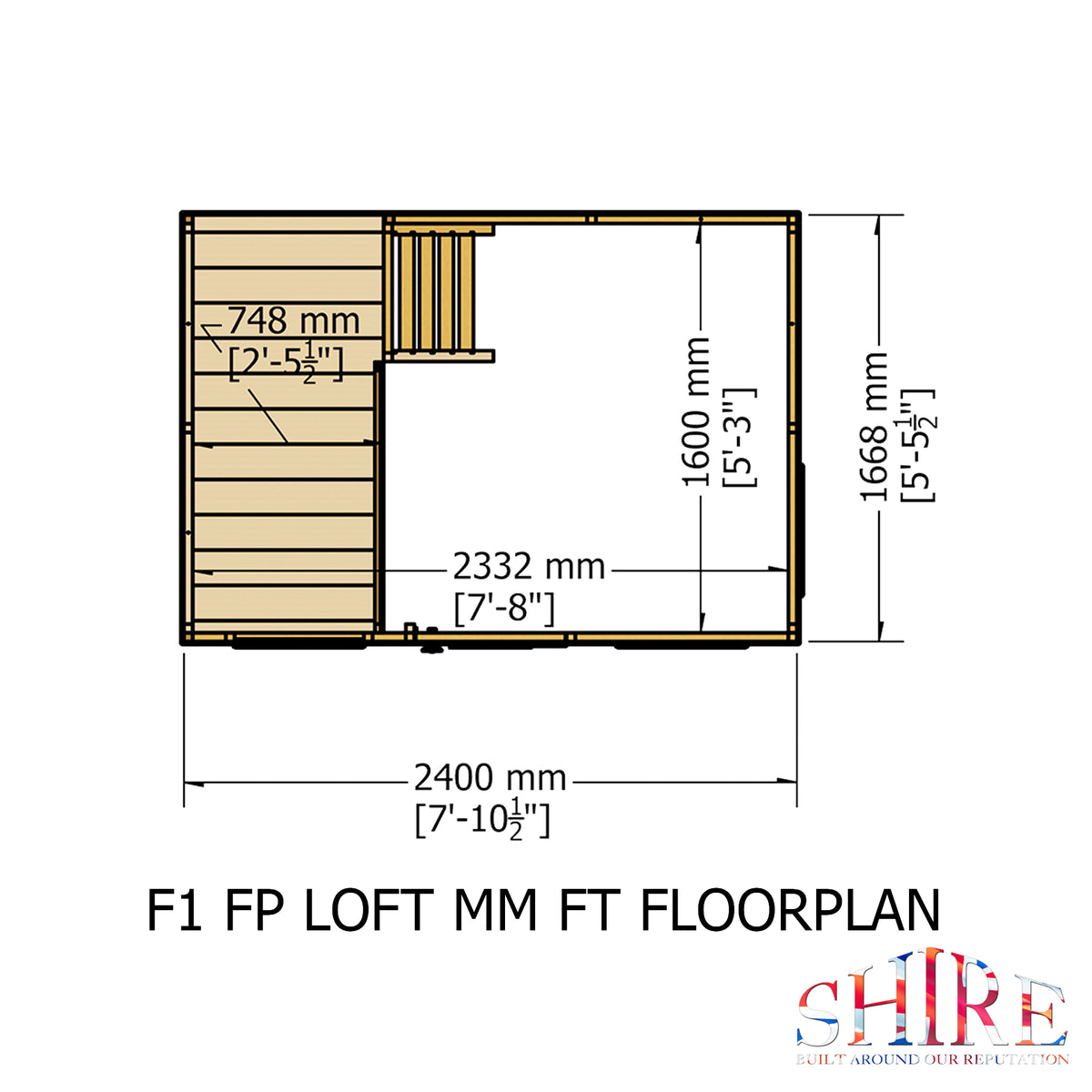 Loft Playhouse | 8x6 Shiplap Timber Playhouse