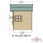 Loft Playhouse | 8x6 Shiplap Timber Playhouse