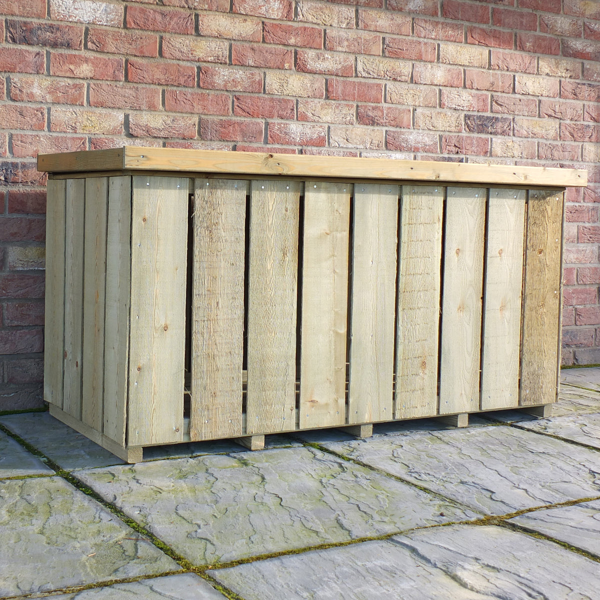 Log Box Sawn Garden Storage | Timber Log Store