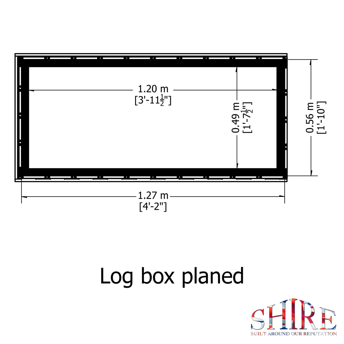 Log Box Planed | Pressure Treated Timber Log Box
