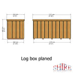 Log Box Planed | Pressure Treated Timber Log Box