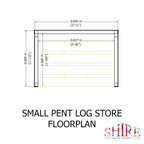 Large Log Store | Pressure Treated Timber Pent Log Store