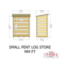 Large Log Store | Pressure Treated Timber Pent Log Store