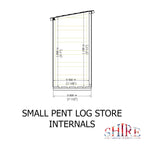 Large Log Store | Pressure Treated Timber Pent Log Store