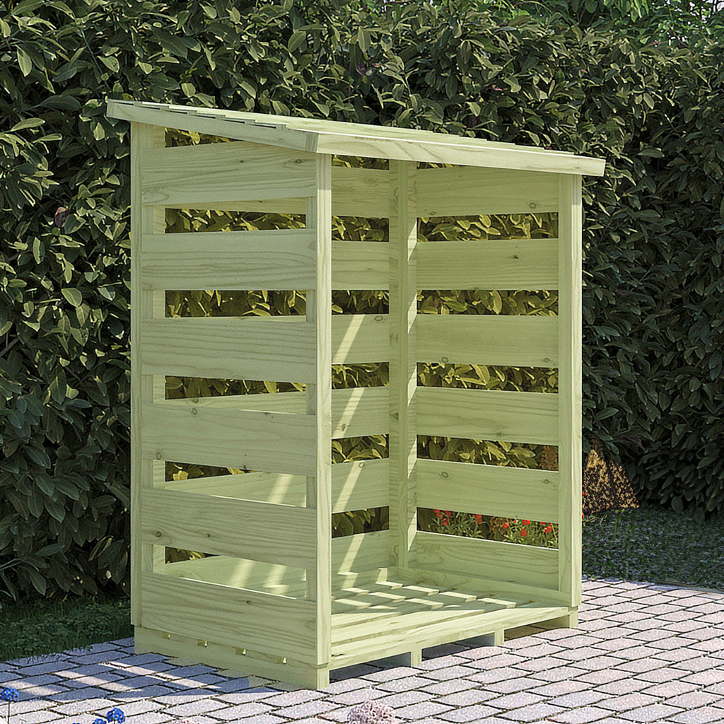 Large Log Store | Pressure Treated Timber Pent Log Store