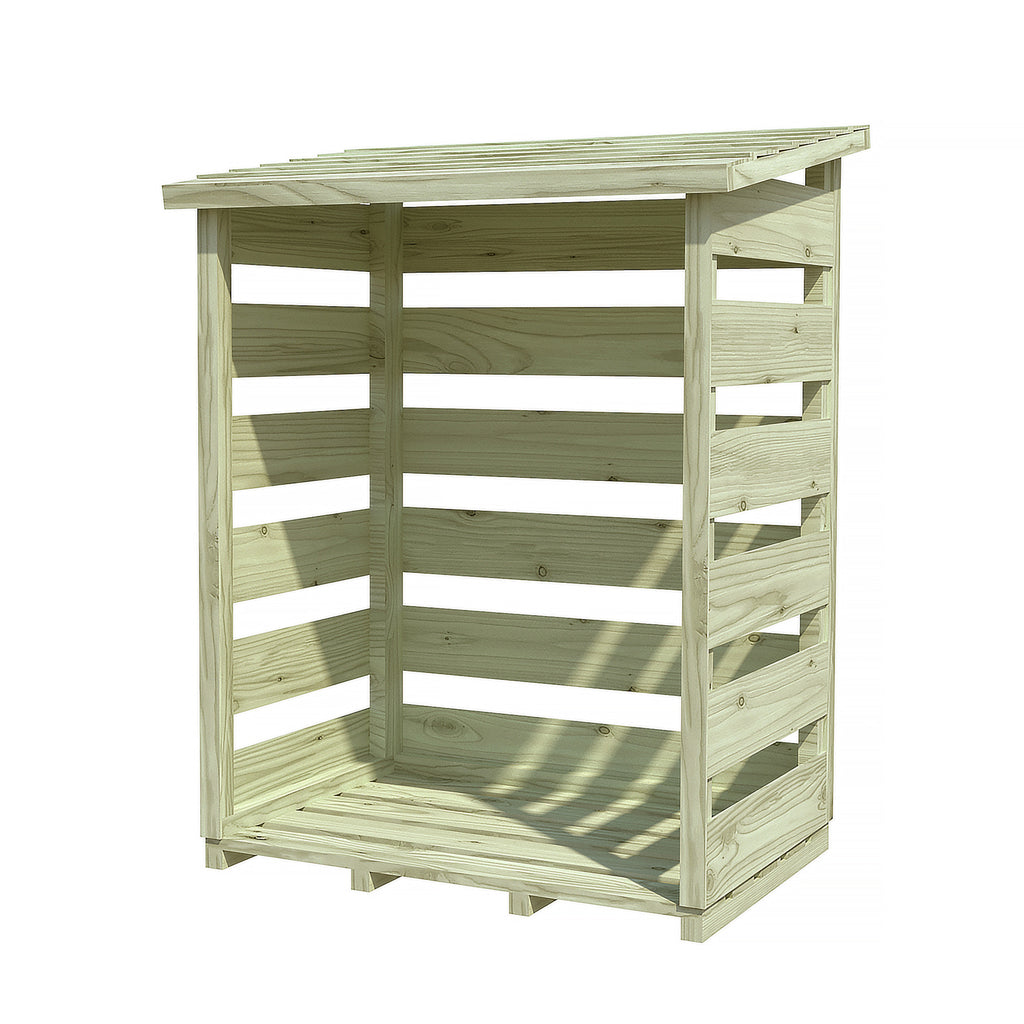 Large Log Store | Pressure Treated Timber Pent Log Store