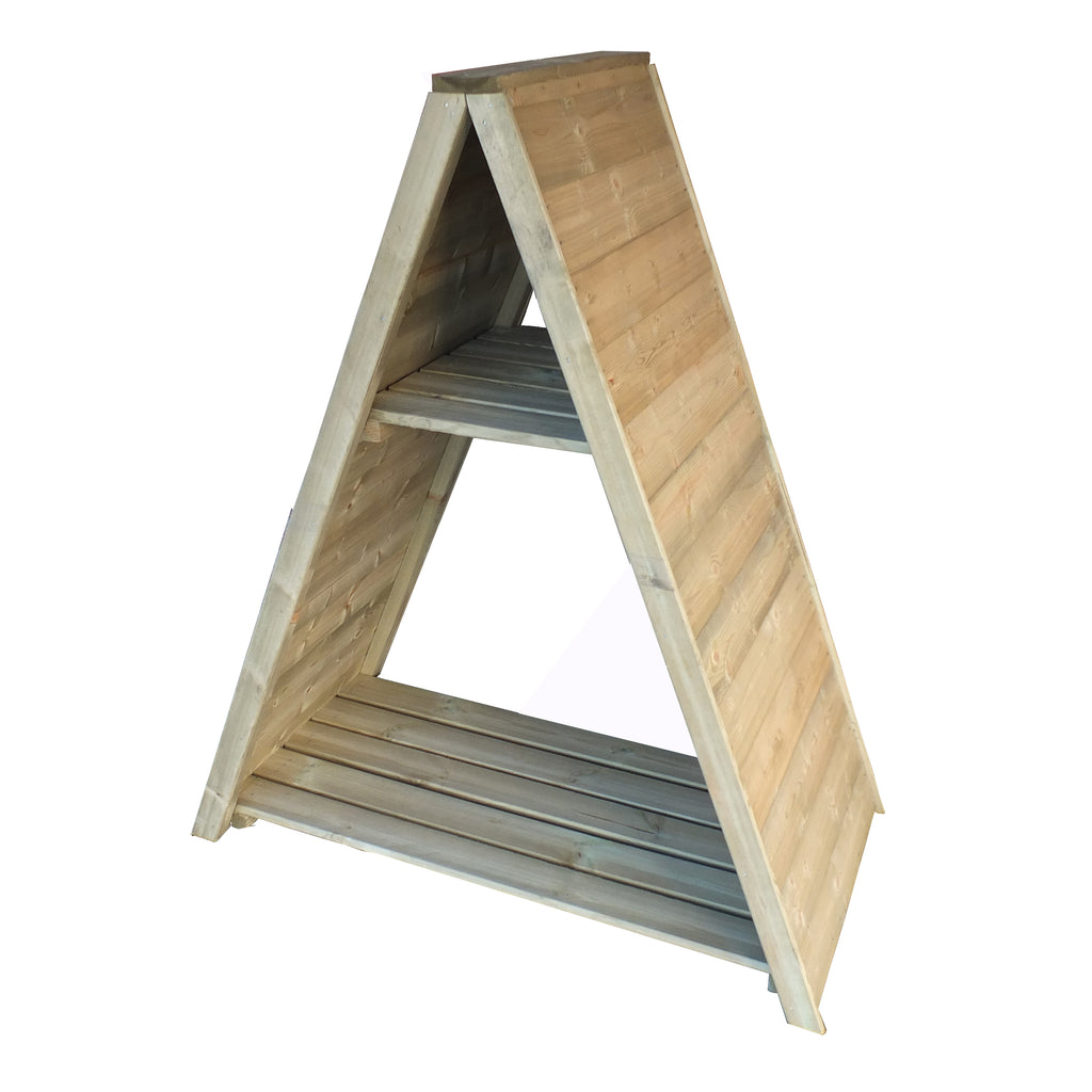 Large Triangular Log Store | 4x2 Pressure Treated Timber Corner Log Store