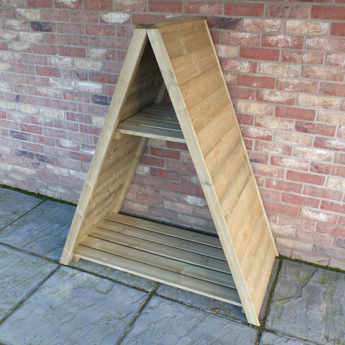 Large Triangular Log Store | 4x2 Pressure Treated Timber Corner Log Store