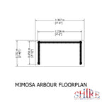 Mimosa Garden Arbour | Pressure Treated Timber Garden Arbour
