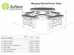 Meadow Round Picnic Table