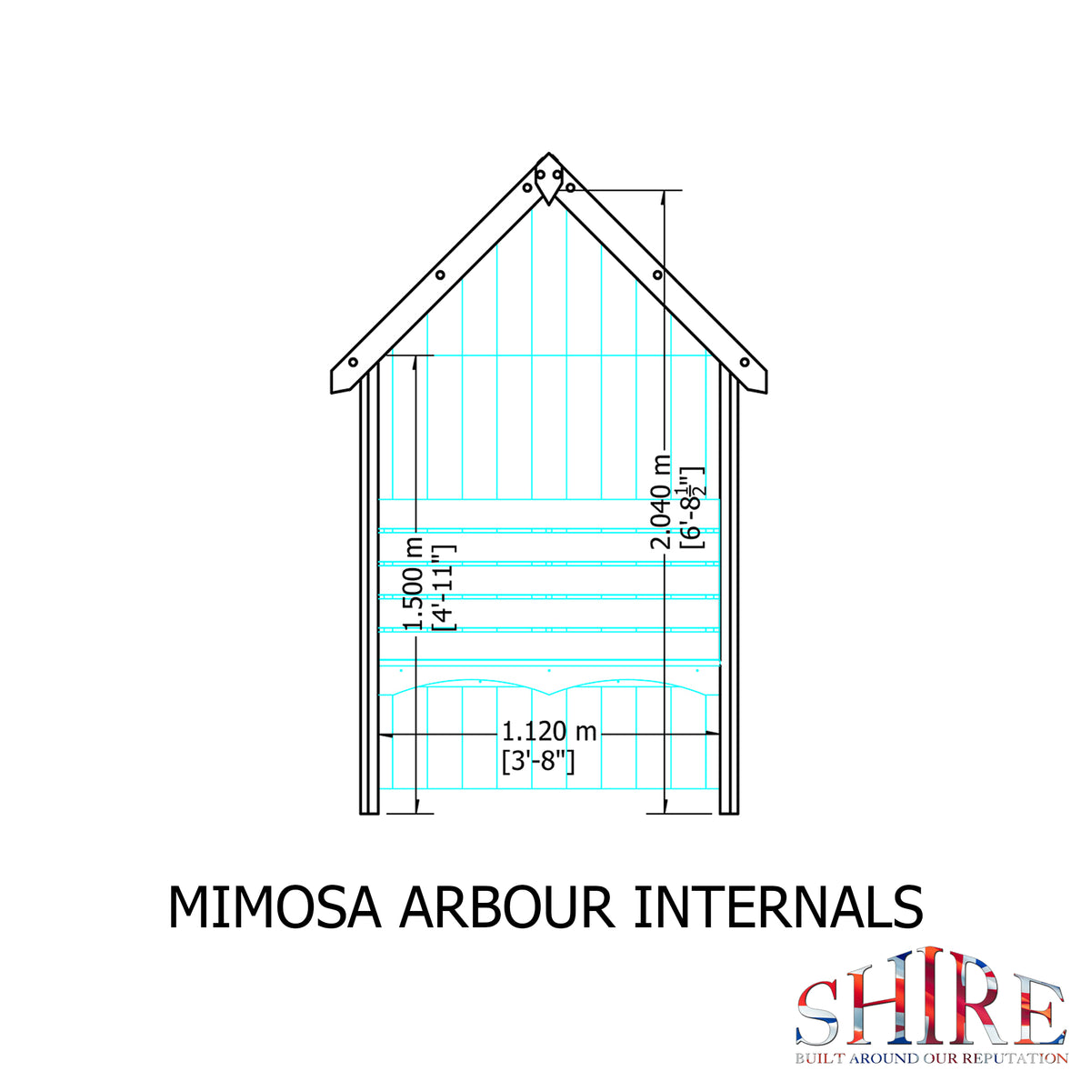 Mimosa Garden Arbour | Pressure Treated Timber Garden Arbour