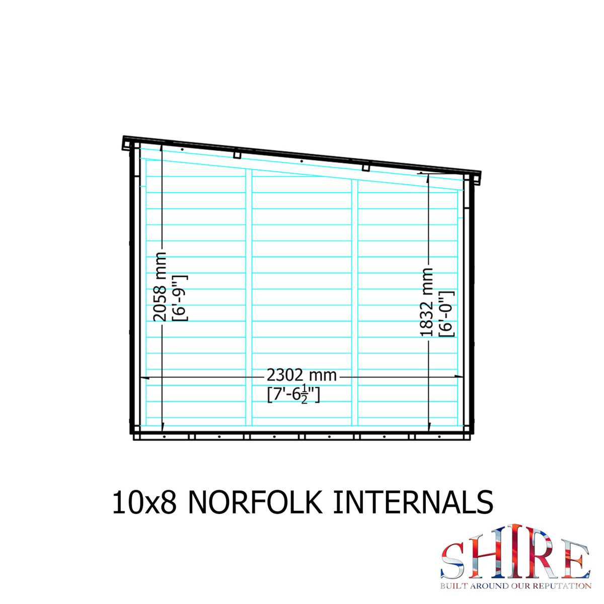 Norfolk SD Shiplap Style A Garden Shed | Single Door Shiplap Timber Garden Shed
