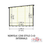 Norfolk DD Shiplap Garden Shed | 12x8 Timber Garden Shed
