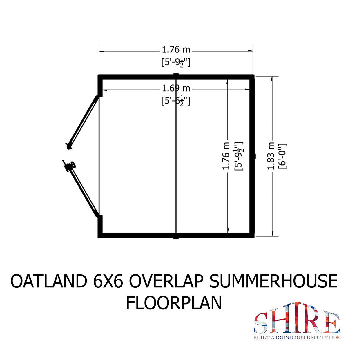 Oatland Overlap Garden Shed | 6x6 Timber Garden Shed