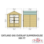 Oatland Overlap Garden Shed | 6x6 Timber Garden Shed