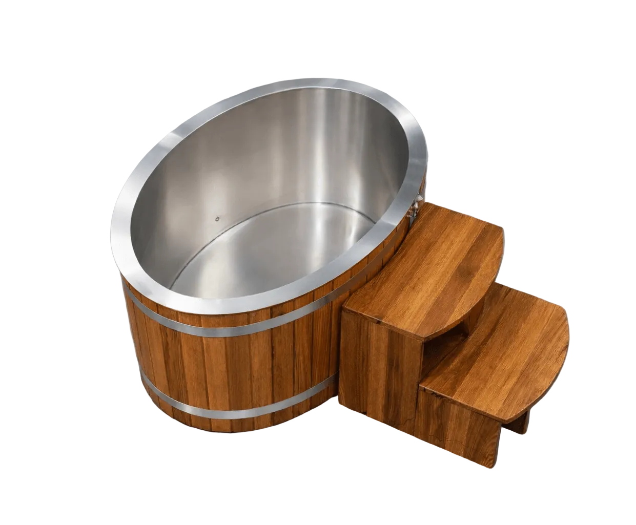 KOVE Oval Cedar Ice Bath – Reclined Cold Plunge