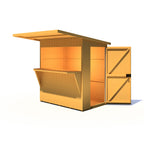Bar Pent | 6x4 Timber Garden Bar with Convertible Store