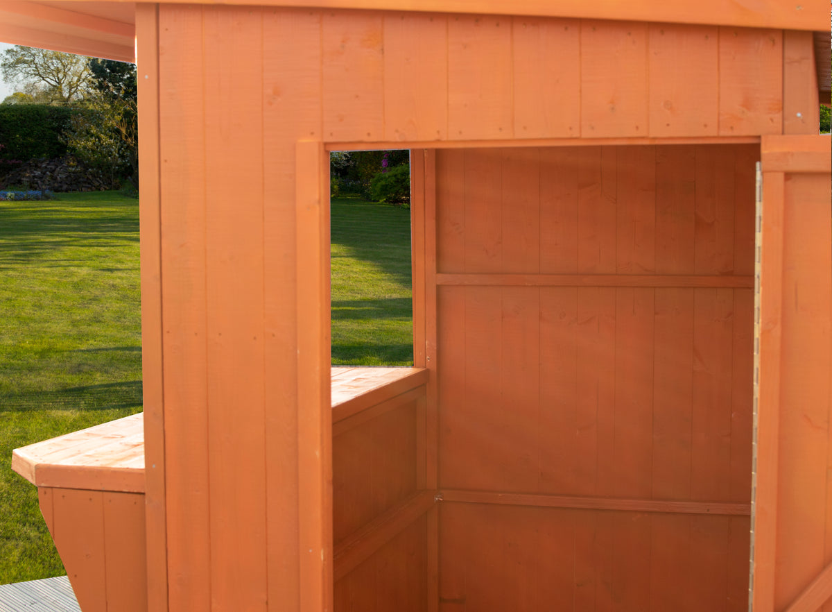Bar Pent | 6x4 Timber Garden Bar with Convertible Store