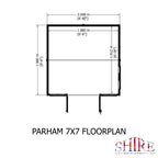 Parham Summerhouse | 7 x 7 Shiplap Timber Summerhouse