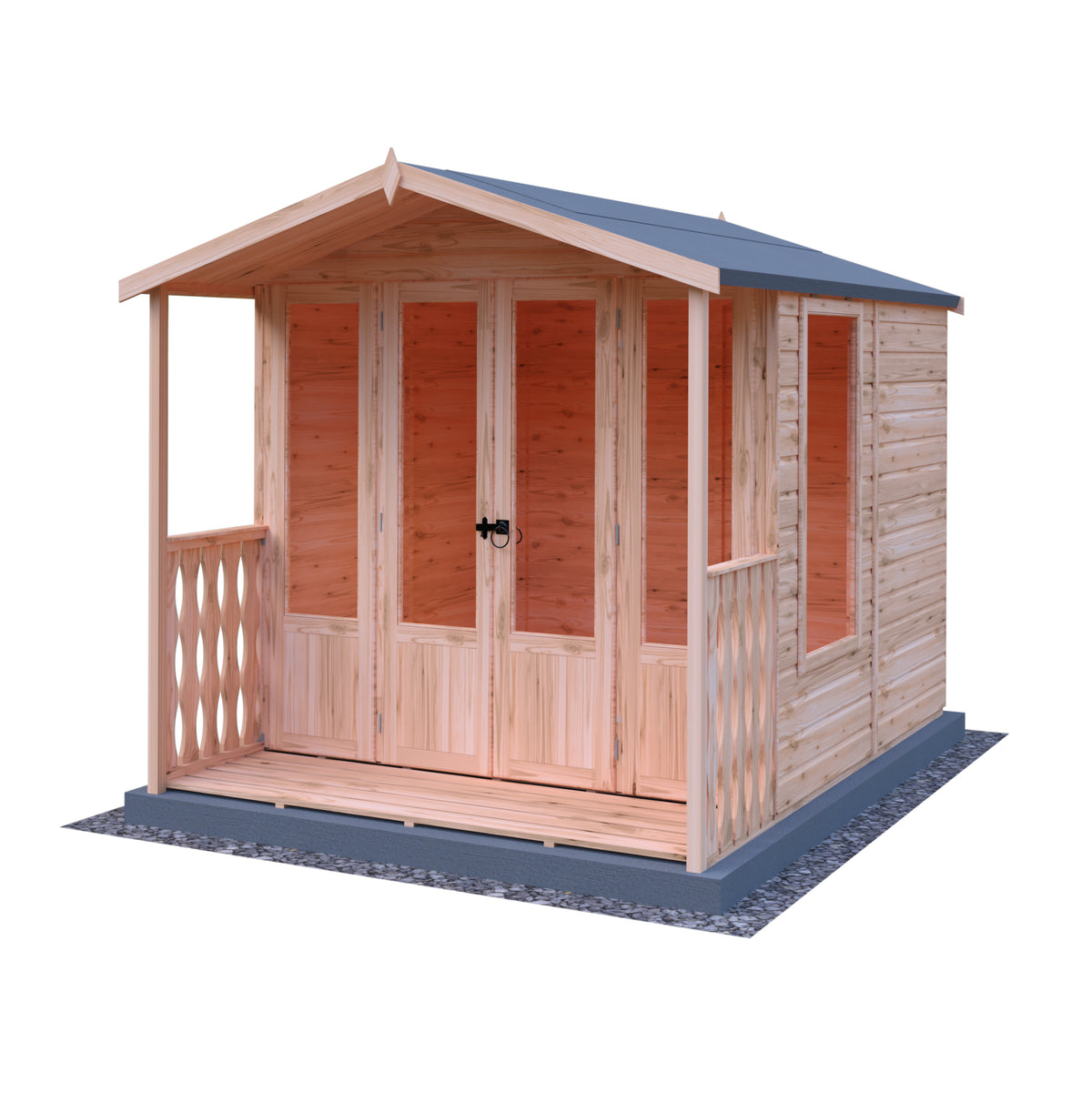 Parham & Verandah Summerhouse | 7 x 10 Shiplap Timber Summerhouse