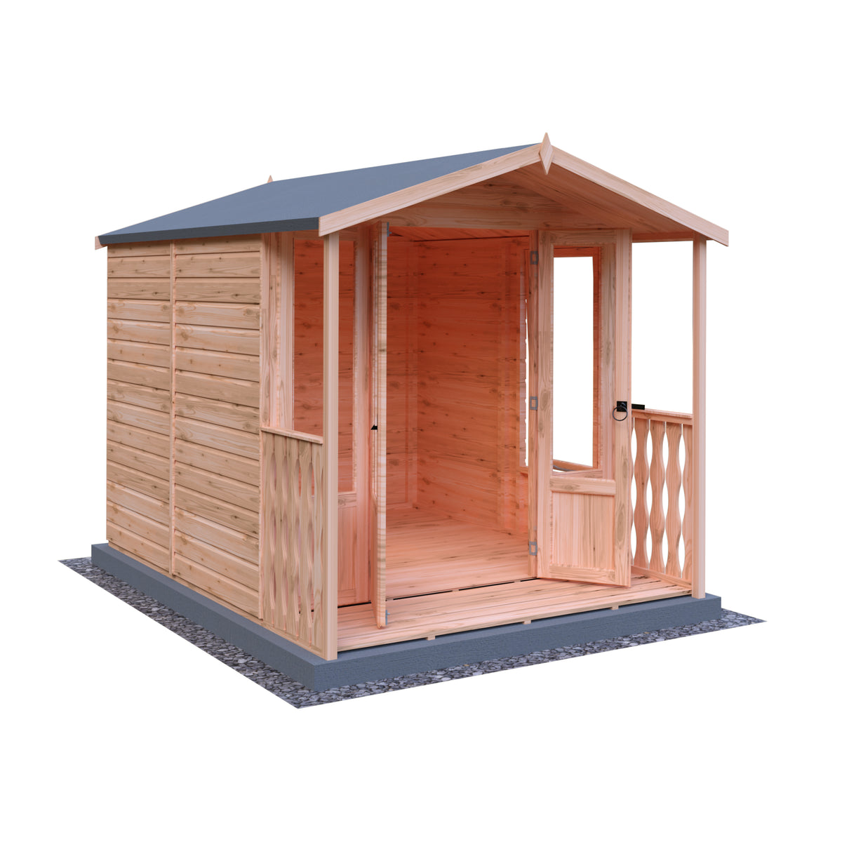 Parham & Verandah Summerhouse | 7 x 10 Shiplap Timber Summerhouse
