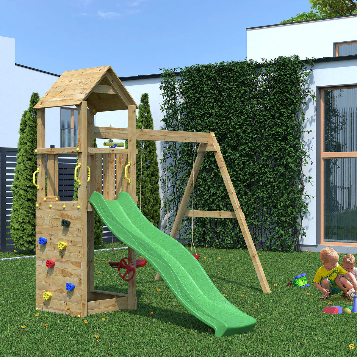 Sky High Hideout (Flappi) Play Centre | 3x43 Timber Play Centre