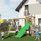 Shire Rumble Ridge Play Fort with Rock Wall & Double Swing