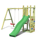 Shire Rumble Ridge Play Fort with Rock Wall & Double Swing