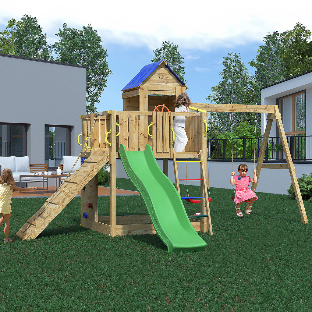 Treehouse Play Fort | Children's Raised Timber Playhouse