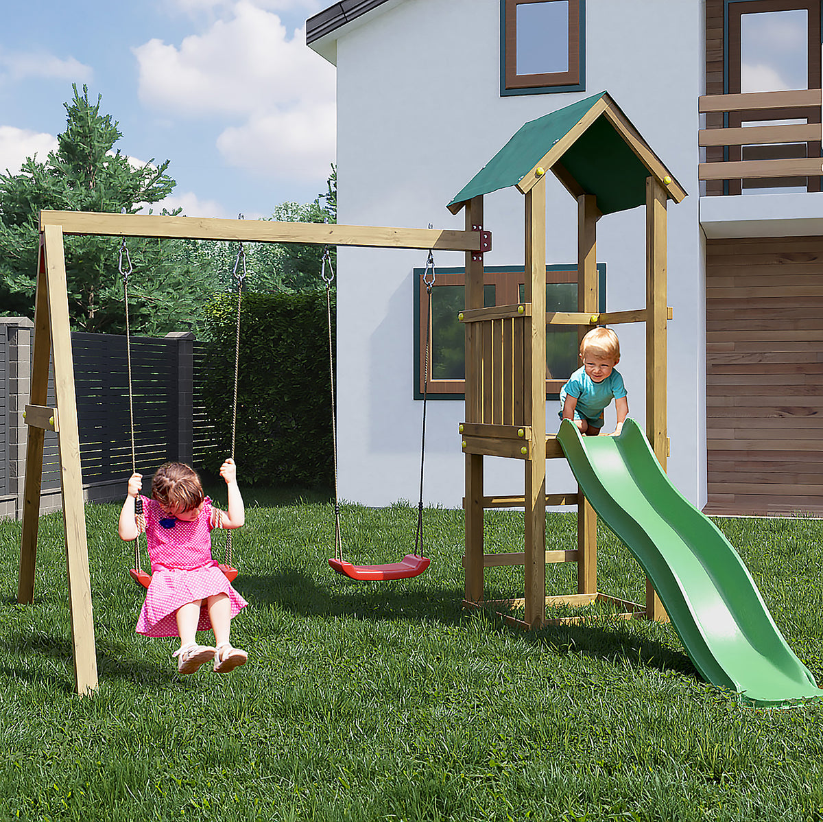 The Glide & Ride (Lucas) Play Centre | 5x13 Timber Play Centre