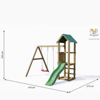 The Glide & Ride (Lucas) Play Centre | 5x13 Timber Play Centre