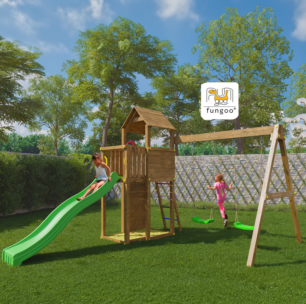 Boomer Play Fort | Children's Timber Climbing Frame