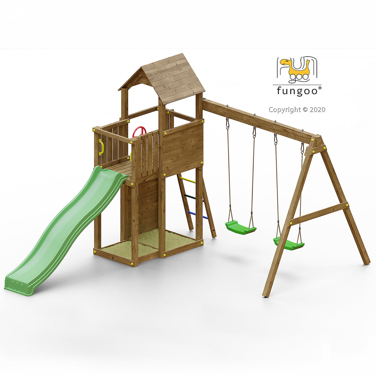 Boomer Play Fort | Children's Timber Climbing Frame