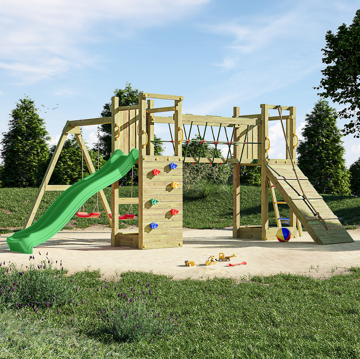 Maxi Fun Play Centre | 8x30 Timber Play Centre