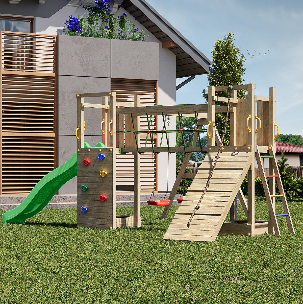 Maxi Fun Play Centre | 8x30 Timber Play Centre