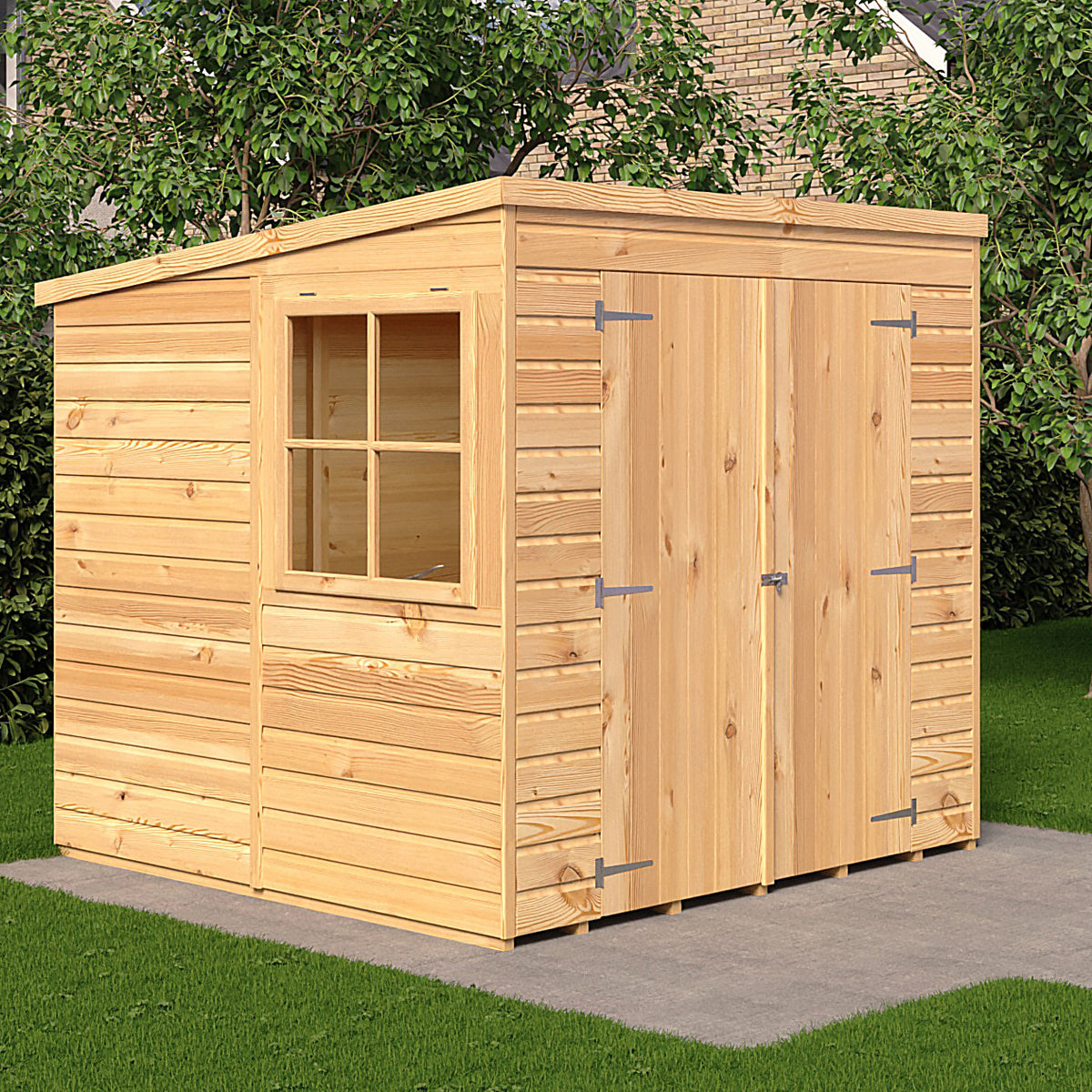 Pent DD Garden Shed | Shiplap Timber Garden Shed