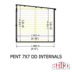 Pent DD Garden Shed | Shiplap Timber Garden Shed